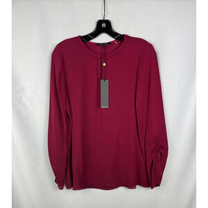 Kobi Halperin Andie Blouse Cranberry Size S